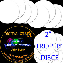 2" Round Aluminum Sublimation Disc- Lot of 1000 - FREE SHIPPING