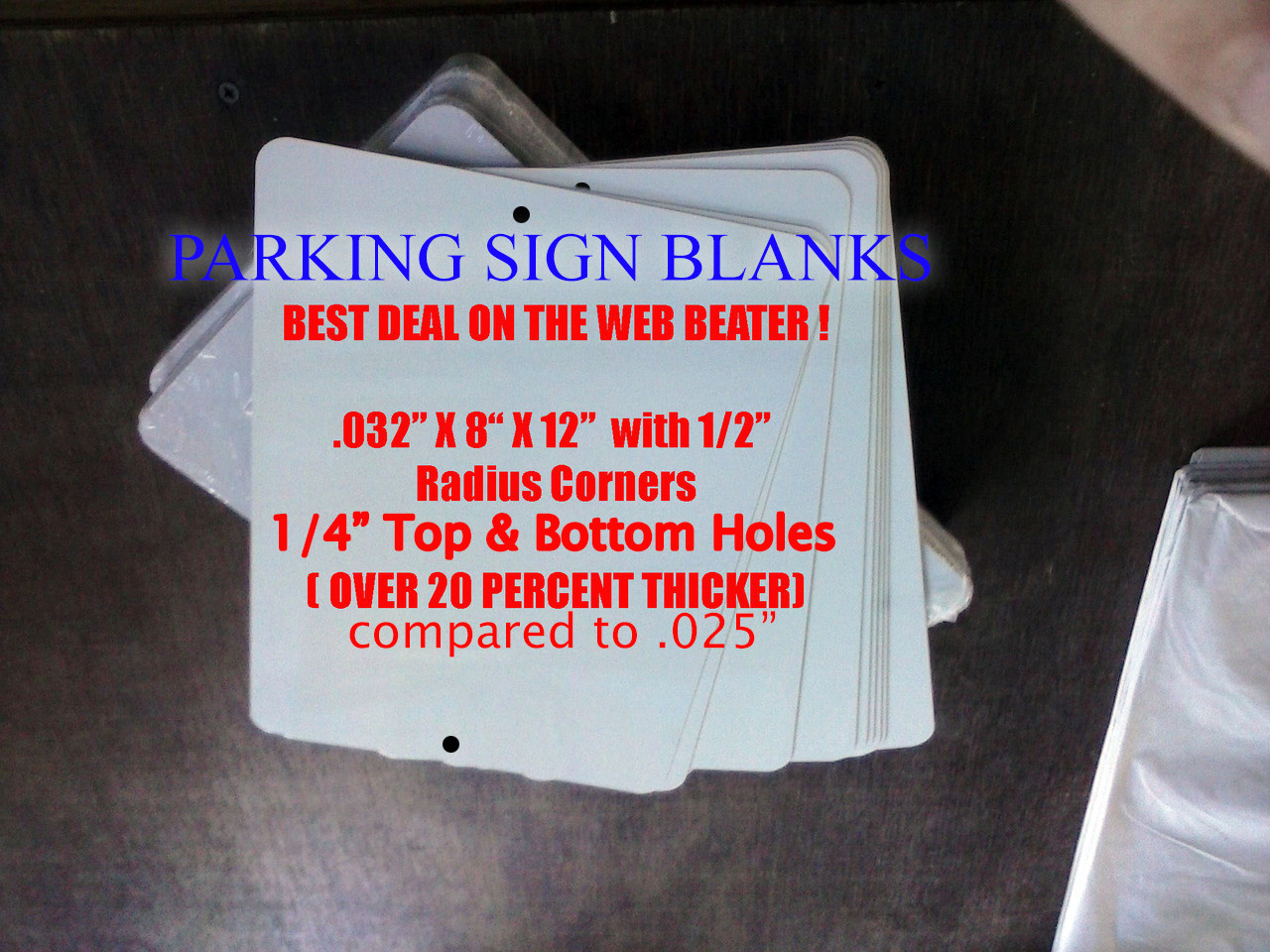 .032 UV PLUS! Dye Sublimation Aluminum Auto License Plate Blanks- Special  Offer! FREE DELIVERY! Lot of 100