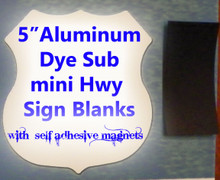  Aluminum Sublimation Route 66 Shield Sign Blanks with Magnets 5" Tall