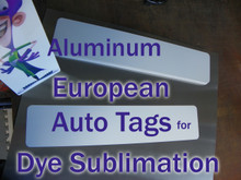 European Auto License Plate Blanks for Dye Sublimation