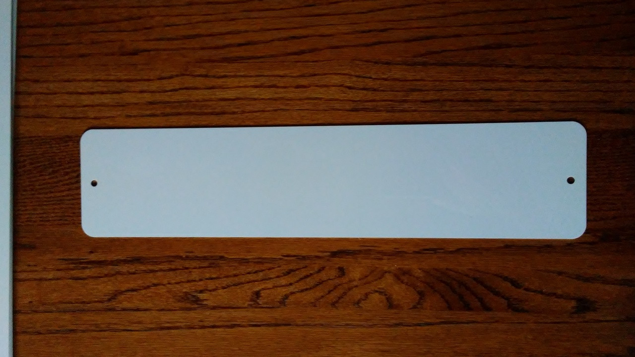 4X18 Aluminum dye sublimation street sign blanks