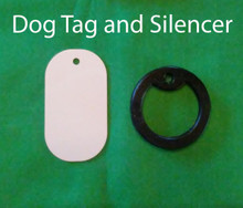 Sublimation Aluminum Dog Tag Blanks with Silencers 
