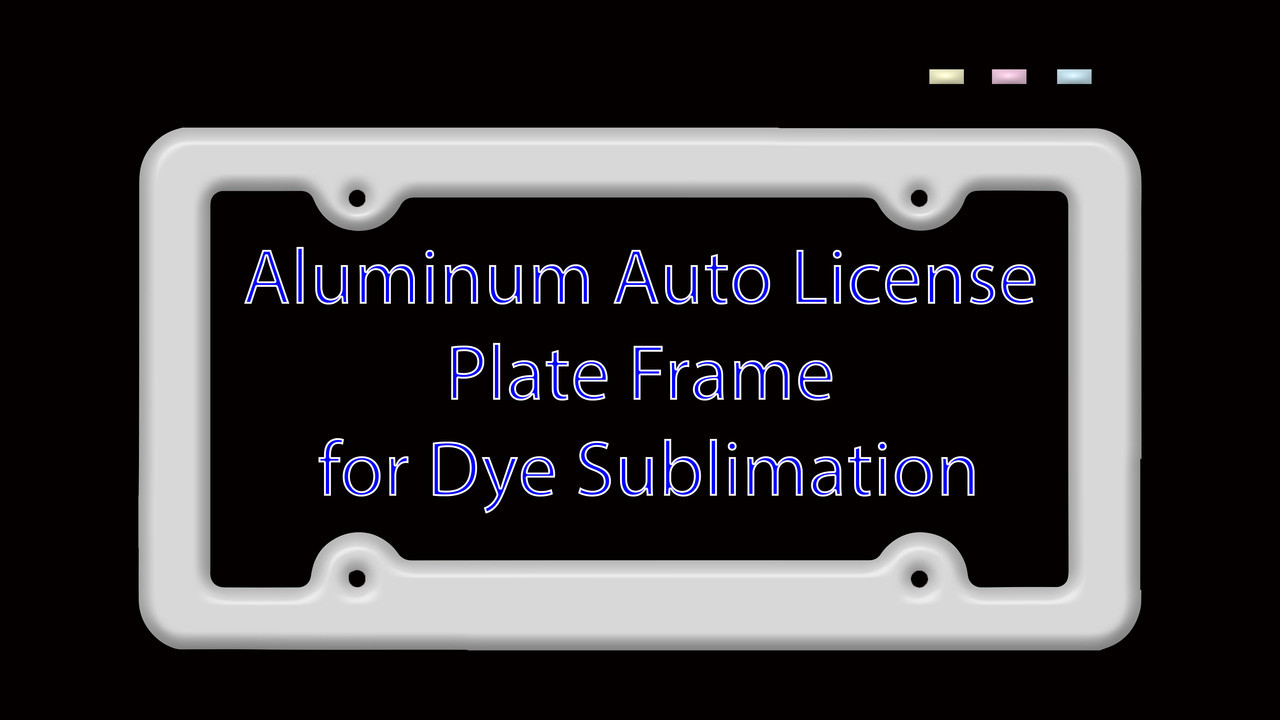 Uv Plus Gloss White Dye Sublimation Aluminum Auto License Plate