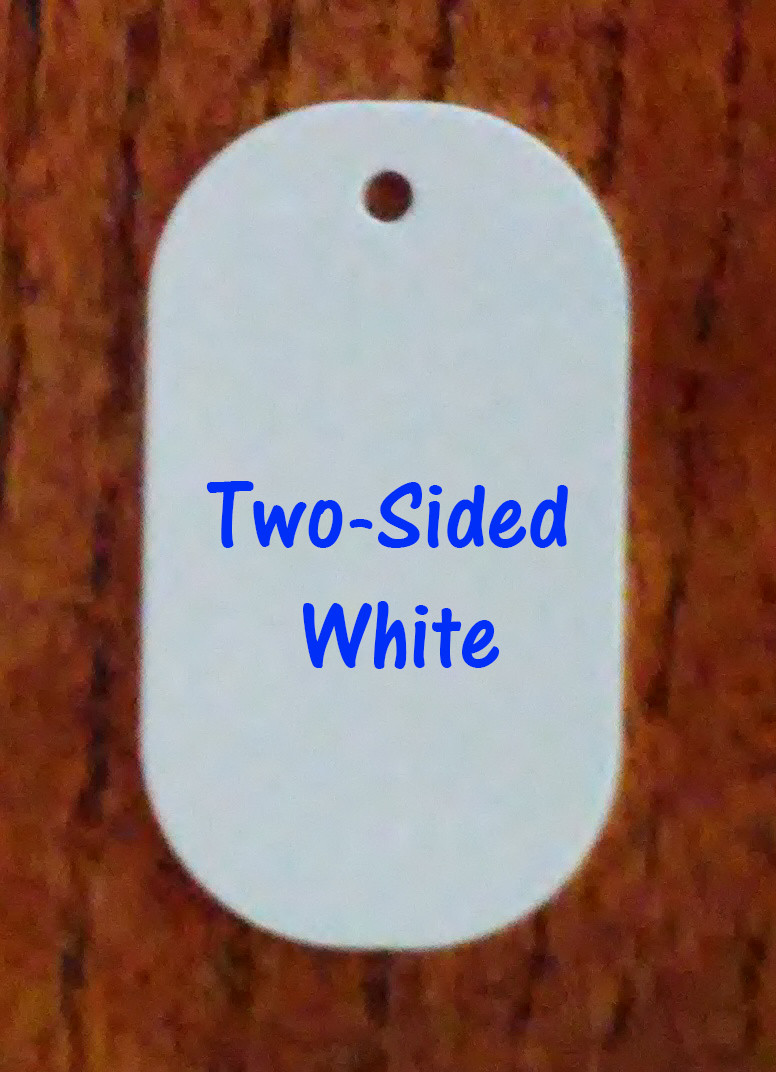 Aluminum Sublimation Luggage Tag Blanks  3-1/2" Round Two Sides Printable