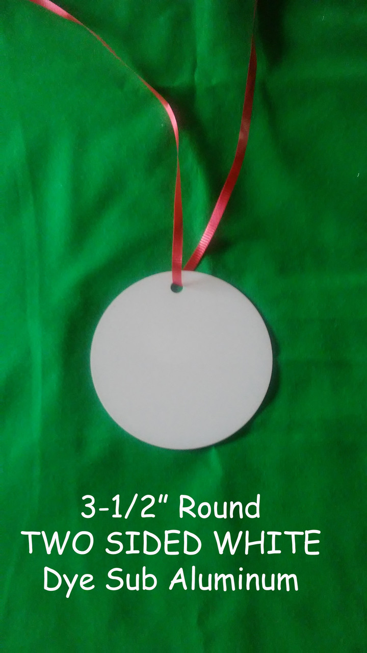 White Round Acrylic Ornament Blanks, Sublimation Ornament Blanks, 3 Inch  Acrylic Round Disc Acrylic Circle Blanks With Hole 2 Sided Blank 