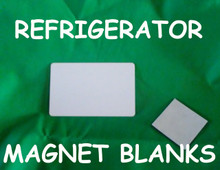 Refrigerator Magnet Blanks $0.64 cents each - Gloss White Aluminum Dye Sublimation Blank with Magnet, Lot of 50