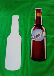 Beer Bottle -  Custom Aluminum Dye Sublimation Blank , 10" Tall