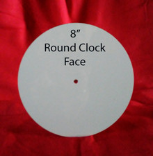Aluminum Dye Sublimation Clock Face Blank - 8" diameter