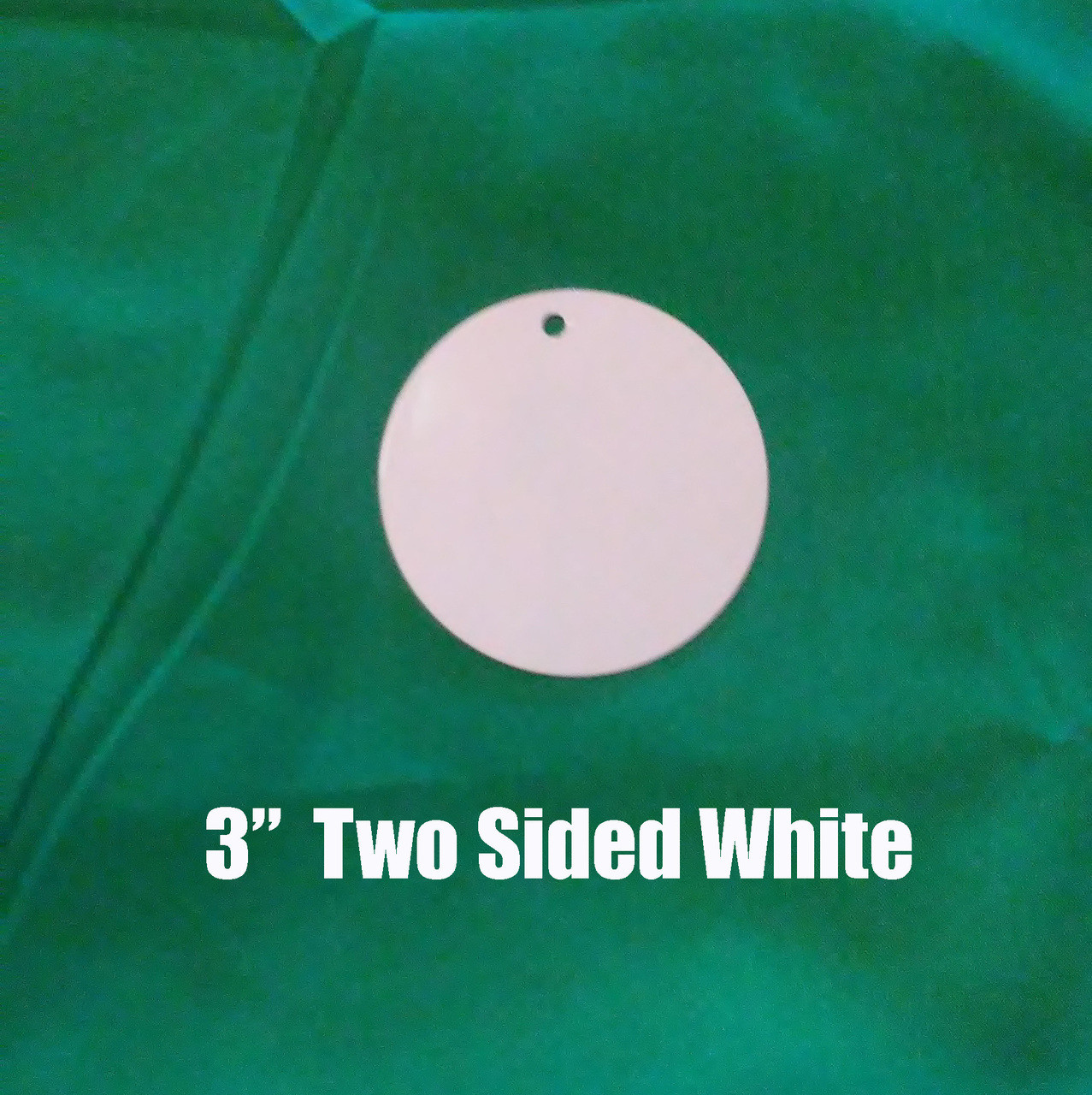 Sublimation ALUMINUM ornament blanks, white double sided RTS – ACC  Sublimation Blanks & Designs
