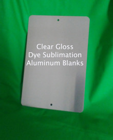 1 Pieces PARKING SIGN  ALUMINUM  SUBLIMATION BLANKS 8"x 12" WITH HOLES 