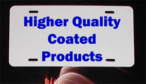 UV Coated License Plate Sublimation Blanks