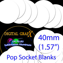 1.57" ( 40mm ) Sublimation Circle Blanks  Perfect for  PHONE GRIPS - Lot of 500