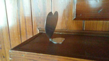 Desk Top Heart Photo Blank -  Custom Aluminum Dye Sublimation Blank with Stand