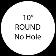 10" Round Blank Aluminum Sublimation with No Hole 