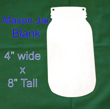 Aluminum Sublimation Mason Jar Blanks 4" Wide x 8" Tall