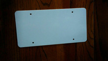 ALUMINUM LICENSE PLATE SUBLIMATION BLANKS .032"x 6"x 12" 4 MOUNTING HOLES, 100PCs Free Shipping
