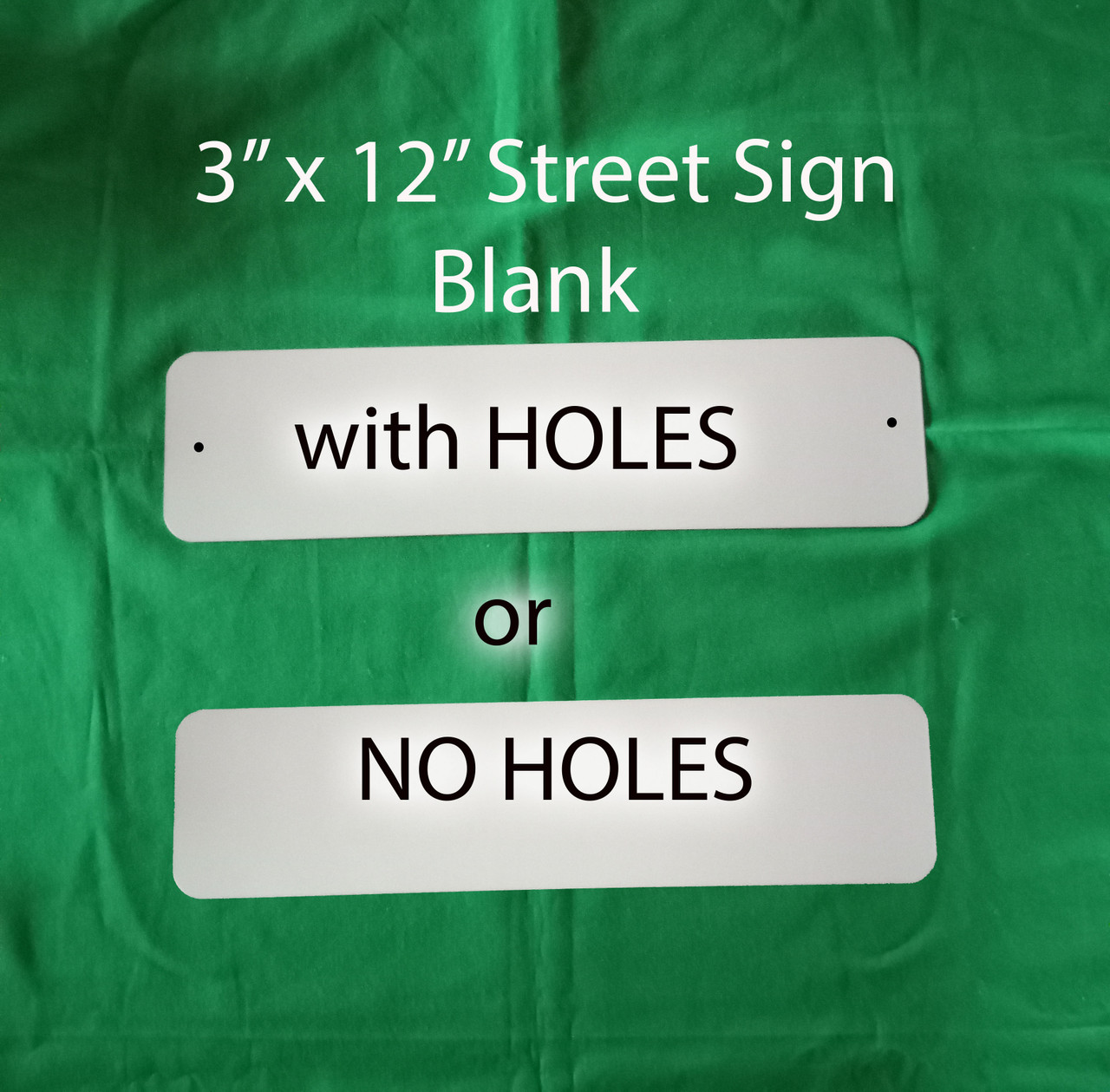 3" x 12" Aluminum Dye Sublimation Street Sign Blanks 1.40ea