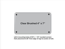 Clear Gloss Aluminum 4" x 7" Dye Sublimation Sign Blanks - $1.75 EACH