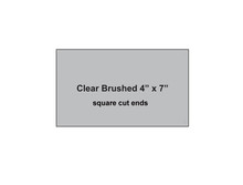 Clear Gloss Aluminum 4" x 7" Dye Sublimation Square Cut End Blanks - $0.75 EACH