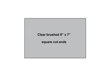 Clear Gloss Aluminum 5" x 7" Dye Sublimation Square Cut End Blanks - $0.80 EACH