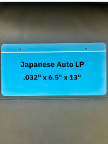 NEW-Japanese Auto License Plate Dye Sublimation Blanks with PVC -.032" thick 