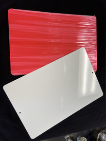 Aluminum 12" x 18" Sign Blanks for LED, UV Flatbed Printing, and Airbrush