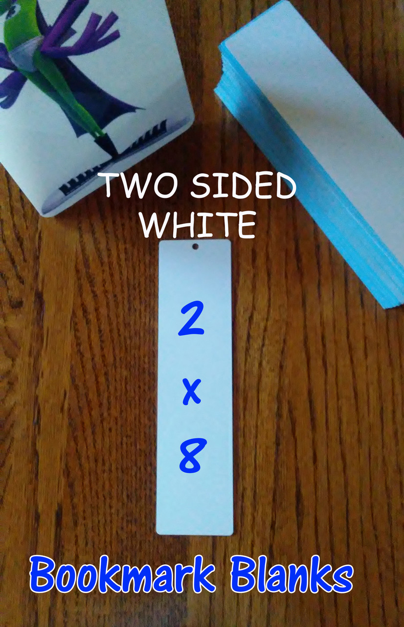 BOOKMARK Blanks- Two Sided White Dye Sublimation Aluminum - 20 pc Lots