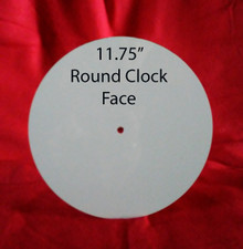 Dye Sublimation Aluminum Clock Face Blank - 11.75" diameter