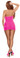 MESH TUBE DRESS & G-STRING PINK O/S (NEON ACCESSORY) | MS200PINK | [category_name]