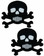 PASTEASE SKULL & CROSSBONES BLACK | PASSKLBKWT5 | [category_name]