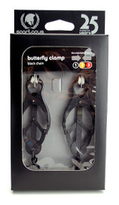BLACK BUTTERFLY CLAMP W/LINK CHAIN | SPF53 | [category_name]