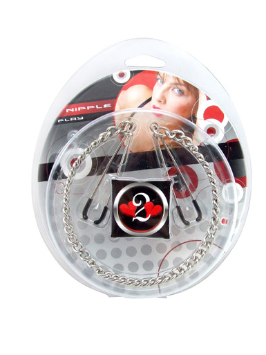 H2H NIPPLE CLAMPS TWEEZER W/CHAIN CHROME | PY1003C | [category_name]