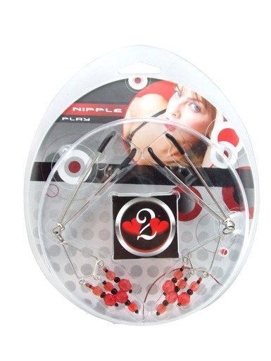 H2H NIPPLE CLAMPS TWEEZER W/RED BEADS | PY1014C | [category_name]