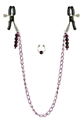 NIPPLE CLAMPS PURPLE CHAIN | SE260914 | [category_name]