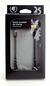 BLACK TWEEZER CLAMP W/LINK CHAIN | SPF54 | [category_name]