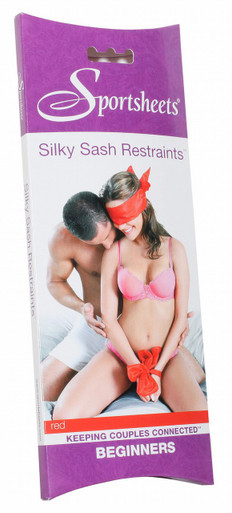 SEX & MISCHIEF SILKY SASH RESTRAINTS RED | SS32631 | [category_name]