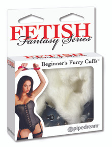 FETISH FANTASY BEGINNERS FURRY CUFFS WHITE | PD380019 | [category_name]
