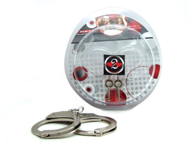 H2H HANDCUFFS DOUBLE LOCKING NICKEL | PY1403N | [category_name]