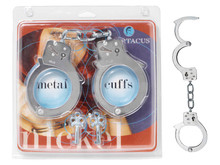 NICKLE SINGLE LOCK HANDCUFFS | SPL08G1B | [category_name]