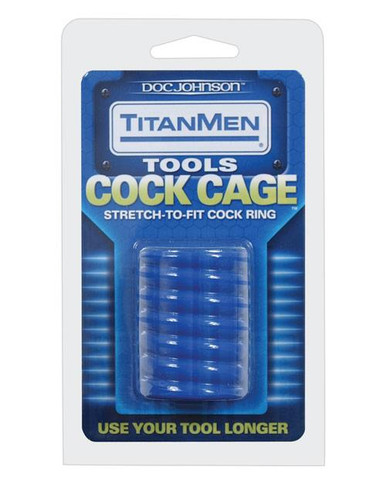 TITAN COCK CAGE BLUE | DJ350402 | [category_name]