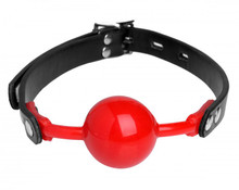 MASTER SERIES HUSH RED SILICONE BALL GAG | XRAD685 | [category_name]