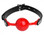 MASTER SERIES HUSH RED SILICONE BALL GAG | XRAD685 | [category_name]