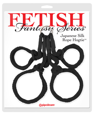 FETISH FANTASY JAPANESE SILK ROPE HOGTIE BLACK | PD381523 | [category_name]