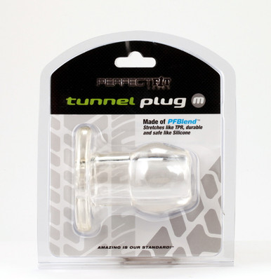 PERFECT FIT TOY TUNNEL PLUG MED ICE CLEAR | PERHP02C | [category_name]