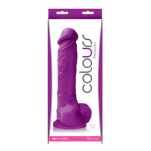 COLOURS PLEASURES 8IN DILDO PURPLE | NSN040525 | [category_name]