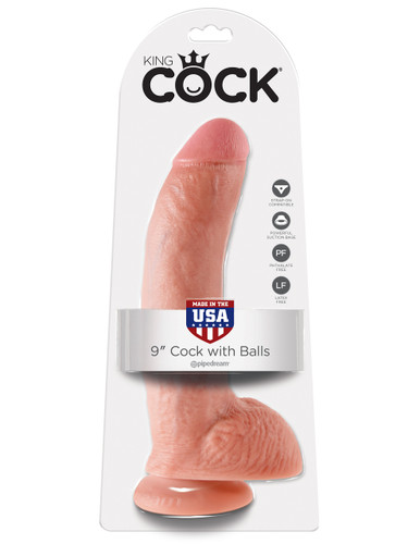 KING COCK 9IN COCK W/BALLS FLESH | PD550821 | [category_name]