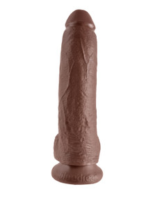 KING COCK 9IN COCK W/BALLS BROWN | PD550829 | [category_name]