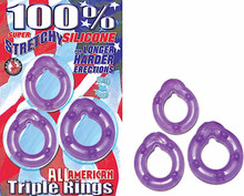 ALL AMERICAN TRIPLE RINGS PURPLE | NW21522 | [category_name]