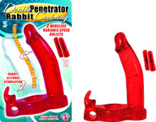 DOUBLE PENETRATOR RABBIT COCKRING RED | NW22241 | [category_name]