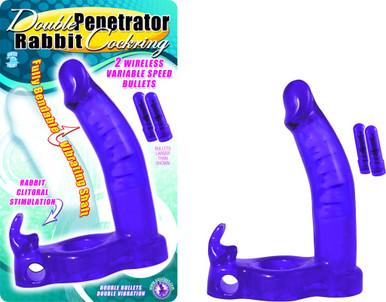 DOUBLE PENETRATOR RABBIT COCKRING PURPLE | NW22242 | [category_name]